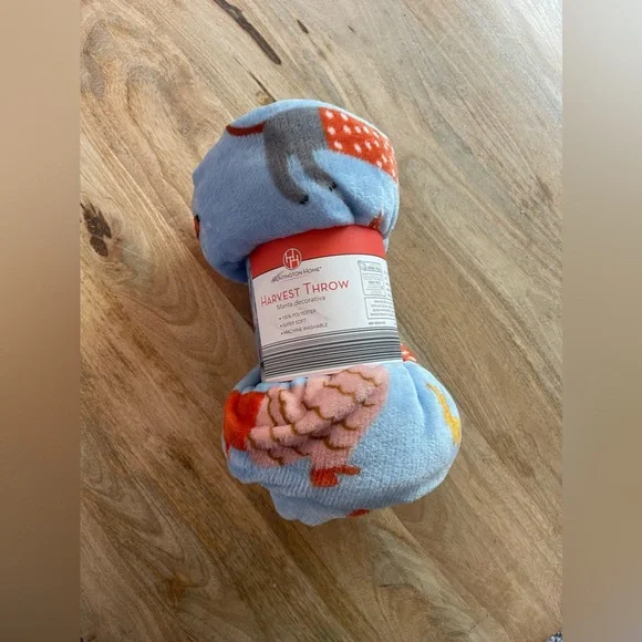 Huntington Home - Harvest Dachshund Light Blue Fall Themed - Super Soft - Aldi - Picture 1 of 3